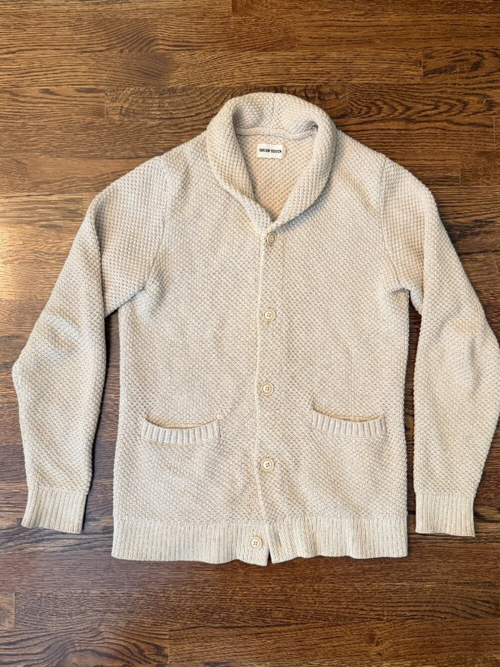 Taylor Stitch Crawford Cardigan, Small 38, Marled Natural